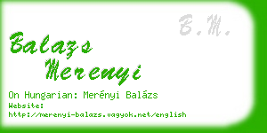 balazs merenyi business card